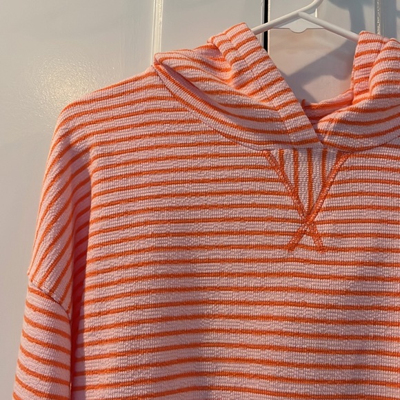 Orange Striped Hoodie size XS - Picture 2 of 5